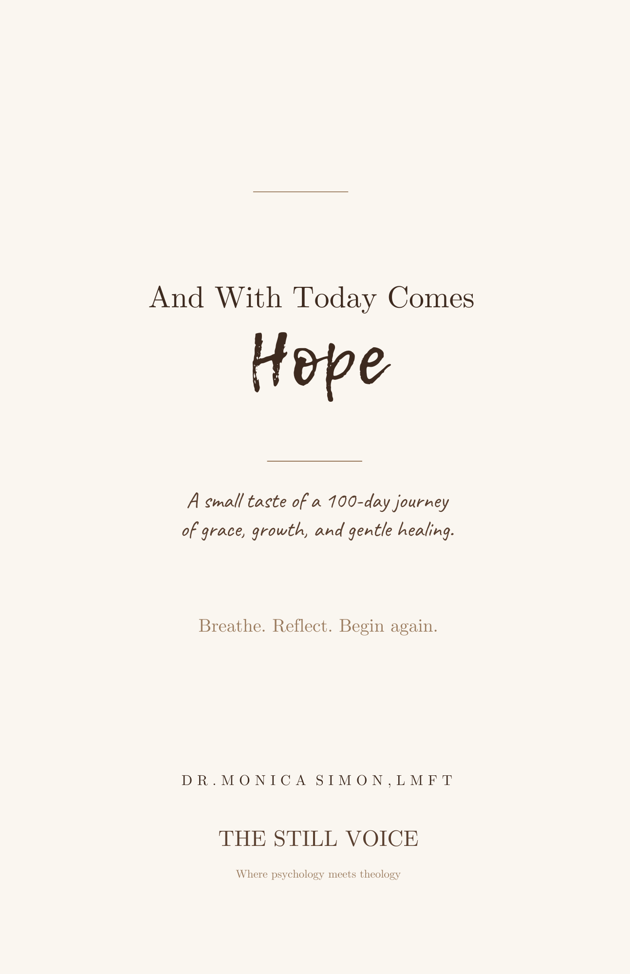 7 Days of And With Today Comes Hope