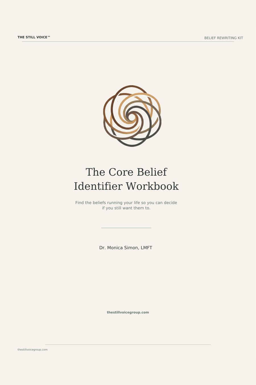 The Core Belief Identifier Workbook